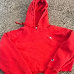 Champion 90s Reverse Weave Vibrant Red Pullover Hoodie